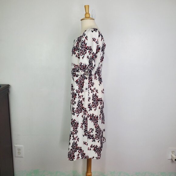 Ophelia Roe Feminine Button Front Midi Dress NEW NWT Size L - Picture 4 of 14